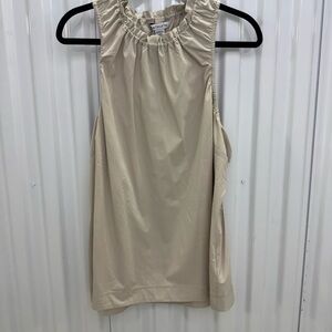 Athleta Light Tan Gathered Top
